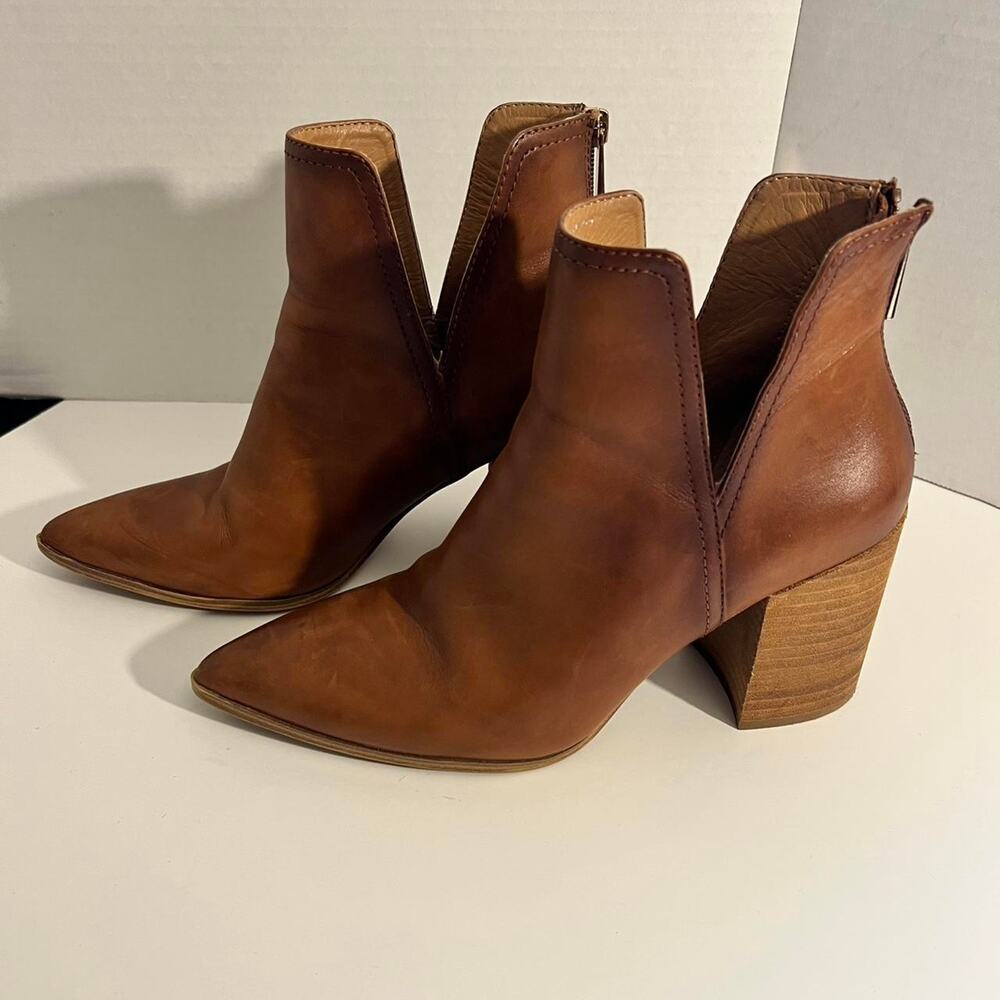 Steve madden brown leather ankle